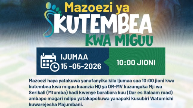 UTAMADUNI WA MAZOEZI OFISI YA RAIS, MAENDELEO YA VIJANA UMEZINDULIWA RASMI.